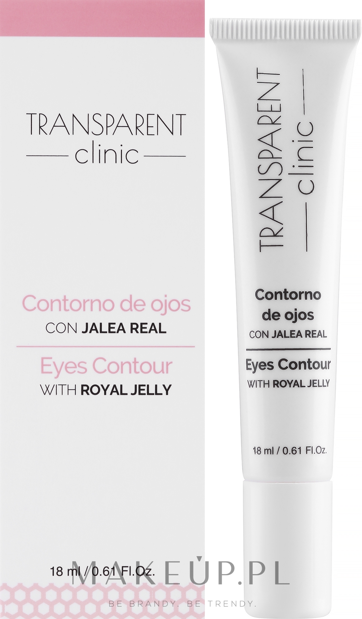 Krem na kontur oczu z mleczkiem pszczelim - Transparent Clinic Eye Contour Cream — Zdjęcie 18 ml