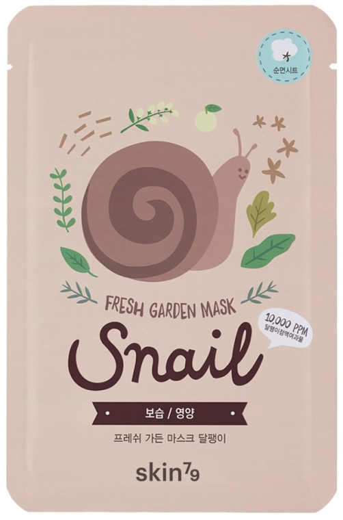 Maseczka do twarzy na tkaninie z ekstraktem ze śluzu ślimaka - Skin79 Fresh Garden Mask Snail
