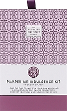 Zestaw - Scottish Fine Soaps Pamper Me Indulgence Kit (bath/soak/100ml + butter/75ml +candle) — Zdjęcie N1
