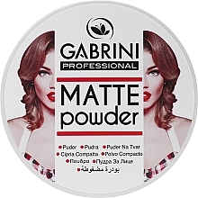 Puder matujący do twarzy - Gabrini Professional Matte Make Up Powder — Zdjęcie N2