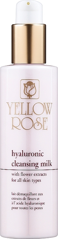 Oczyszczające mleczko do twarzy z kwasem hialuronowym - Yellow Rose Hyaluronic Cleansing Milk — Zdjęcie N1