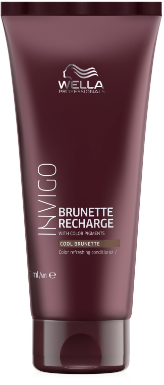 Odżywka odświeżająca kolor włosów w chłodnych odcieniach brązu - Wella Professionals Invigo Color Recharge Cool Brunette Conditioner