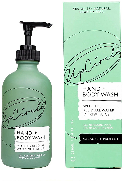 Żel do mycia rąk i ciała z wodą z kiwi - UpCircle Hand + Body Wash With Kiwi Water — Zdjęcie N1