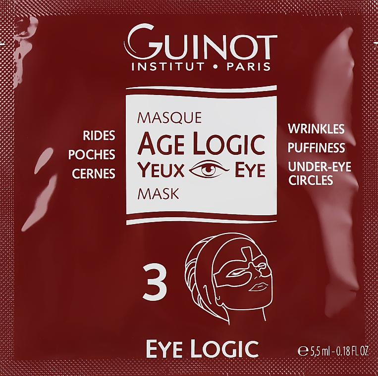 Przeciwzmarszczkowa maska do okolic oczu - Guinot Age Logic Eye Mask — Zdjęcie N2