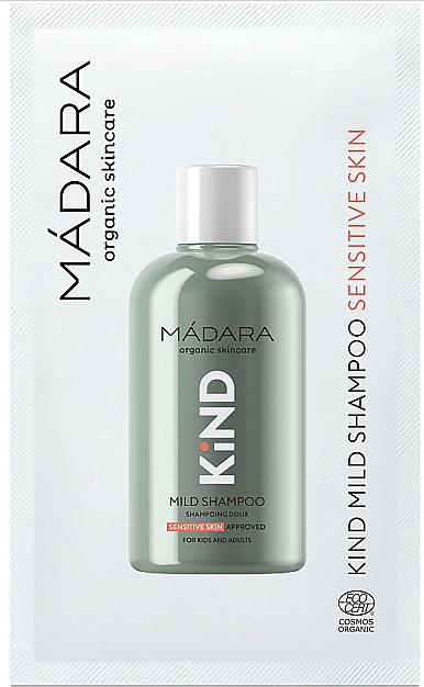 Łagodny szampon do włosów - Madara Cosmetics Kind Mild Shampoo (próbka) — Zdjęcie N1