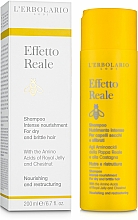 Szampon intensywnie odżywiający do włosów suchych i zniszczonych - L'Erbolario Effetto Reale Shampoo Nutrimento Intenso — Zdjęcie N1