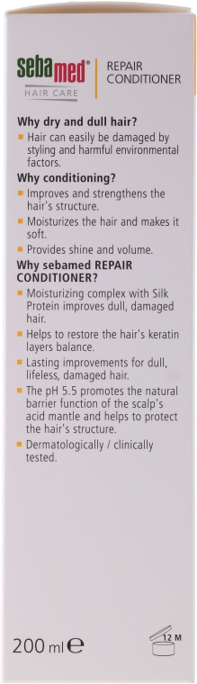 Regenerująca odżywka do włosów - Sebamed Classic Hair Repair Conditioner — Zdjęcie N2