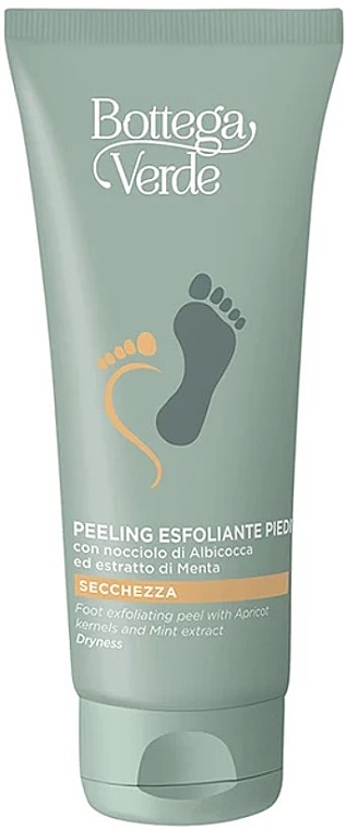 Złuszczający peeling do stóp z pestkami moreli i ekstraktem z mięty pieprzowej - Bottega Verde Foot Exfoliating Peel with Apricot Kernels and Mint Extract — Zdjęcie N1