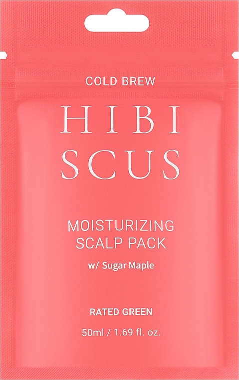 Nawilżająca maska do skóry głowy z sokiem z hibiskusa - Rated Green Cold Brew Hibiscus Moisturizing Scalp Pack — Zdjęcie N1