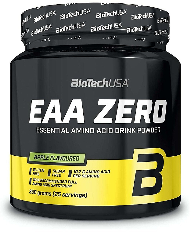 Kompleks aminokwasów w proszku Jabłko - BioTechUSA EAA Zero Apple Essential Amino Acid Drink Powder — Zdjęcie N2