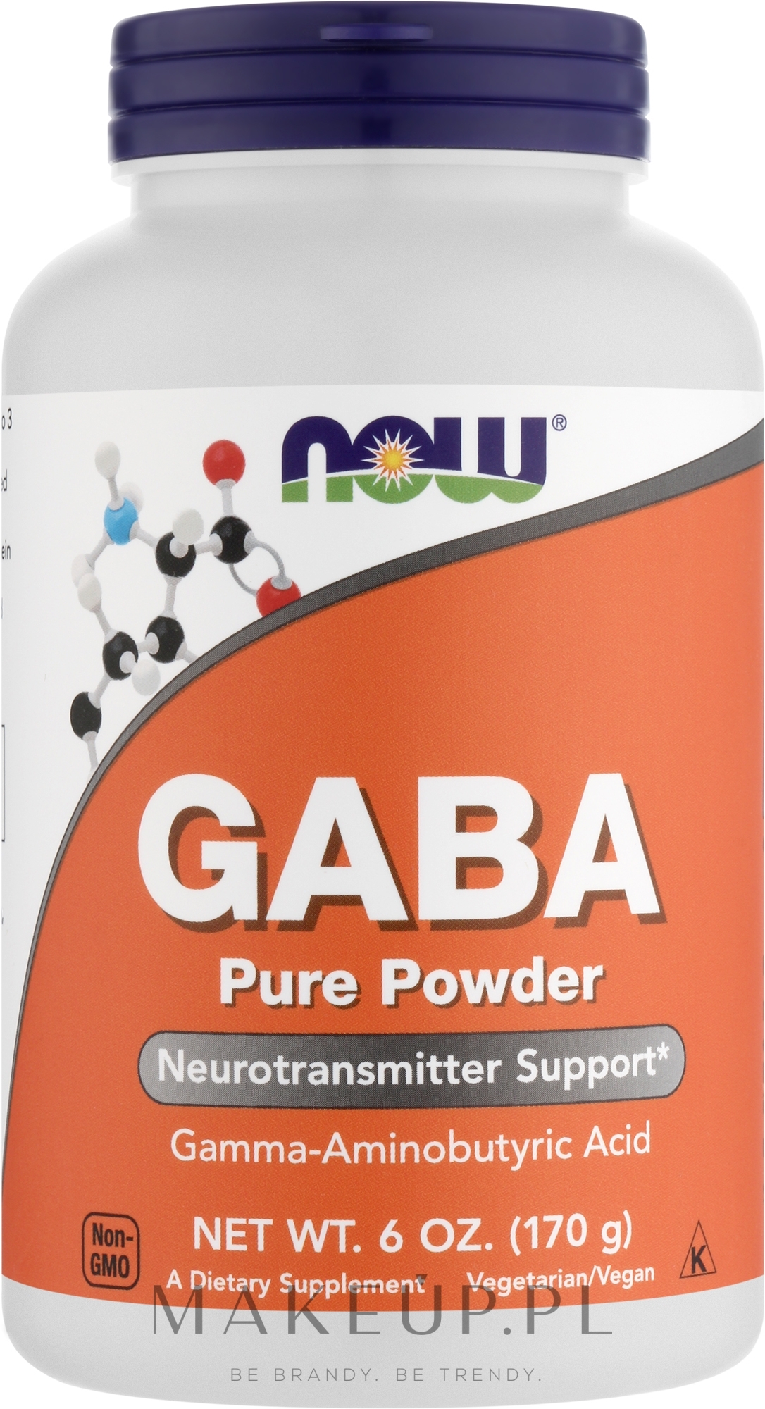 Aminokwas GABA w proszku - Now Foods GABA Pure Powder — Zdjęcie 170 g