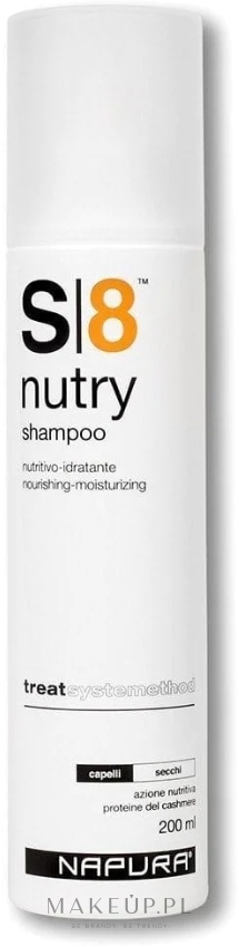 Szampon Odżywianie i nawilżenie z białkami kaszmiru do włosów suchych - Napura S8 Nutry Shampoo — Zdjęcie 200 ml