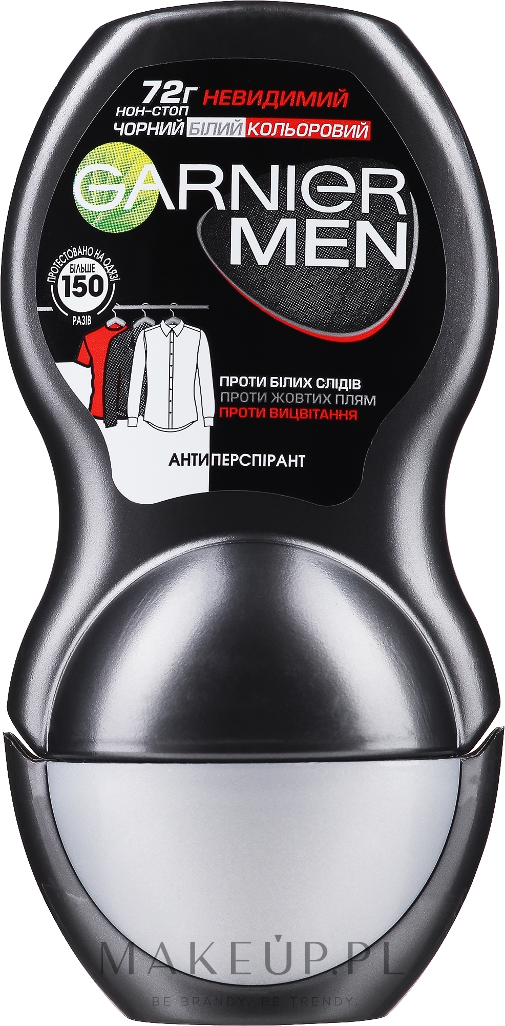 Antyperspirant w kulce dla mężczyzn - Garnier Mineral Men Deodorant Invisible 72h — Zdjęcie 50 ml