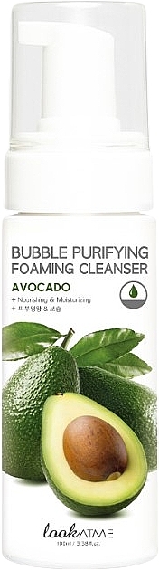 Pianka do mycia twarzy z ekstraktem z awokado - Look At Me Bubble Purifying Foaming Facial Cleanser Avocado — Zdjęcie N1