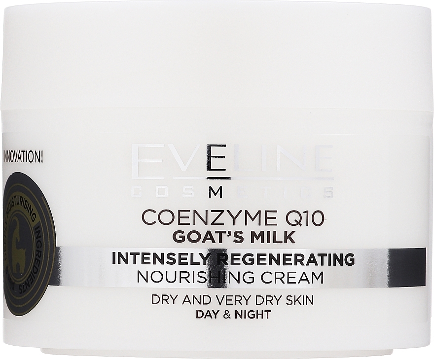 Odżywczy krem silnie regenerujący Koenzym Q10 i kozie mleko - Eveline Cosmetics 