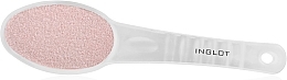 Pilnik ceramiczny do pedicure, biało-różowy - Inglot Ceramic Foot File — Zdjęcie N1