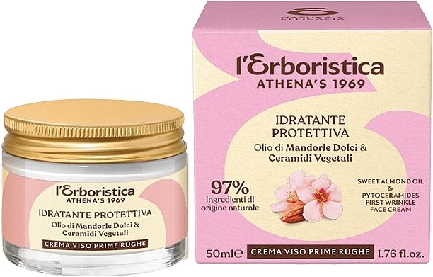 Krem przeciwzmarszczkowy z olejkiem migdałowym - Athena's L'Erboristica Cream Viso Prime Rughe — Zdjęcie N1