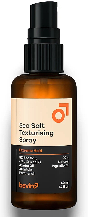 Teksturyzujący spray do stylizacji włosów z solą - Beviro Salty Texturizing Spray Extreme Hold — Zdjęcie N4