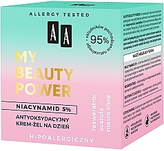 Antyoksydacyjny krem-żel na dzień Niacynamid 5% - AA My Beauty Power Niacynamid 5% Antioxidant Day Cream-Gel — Zdjęcie N4