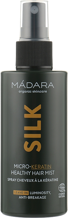 Spray do włosów z mikrokeratyną - Madara Cosmetics Silk Micro-Keratin Healthy Hair Mist — Zdjęcie N1
