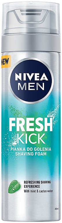 Odświeżająca pianka do golenia - NIVEA MEN Fresh Kick Shaving Foam — Zdjęcie N1