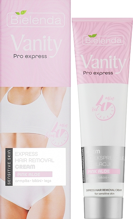 Krem do ekspresowej depilacji z ekstraktem z różowego aloesu - Bielenda Vanity Pro Express Hair Removal Cream Pink Aloe  — Zdjęcie N2