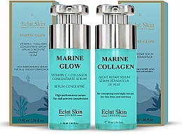 Kup Zestaw - Eclat Skin London Marine Glow & Marine Collagen (f/ser/2x30ml)