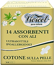 Kup PRZECENA! Ultracienkie podpaski ze skrzydełkami, 14 szt. - Vivicot Pure Cotton*