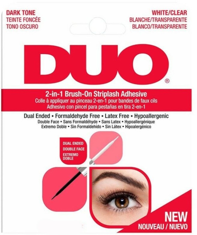 Klej do sztucznych rzęs 2 w 1 - Ardell Duo 2 In 1 Brush-On Striplash Adhesive — Zdjęcie N1