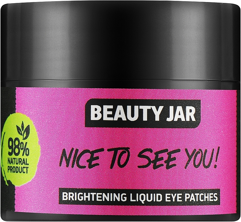 PRZECENA! Rozjaśniające płatki pod oczy w płynie - Beauty Jar Nice To See You Brightening Liquid Eye Patches  * — Zdjęcie N2