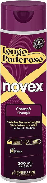 Szampon do włosów - Novex Long Powerful Shampoo — Zdjęcie N1