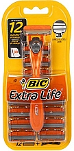 Maszynka do golenia z 12 wymiennymi wkładami - Bic 3 Hybrid Extra Life — Zdjęcie N3