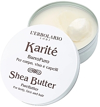 Czyste masło do ciała, twarzy i włosów Karite - L'Erbolario Karite Pure Shea Butter — Zdjęcie N2