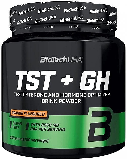 Suplement diety Stymulator testosteronu o smaku pomarańczowym - BioTechUSA TST+GH Testosterone And Hormone Optimizer — Zdjęcie N1