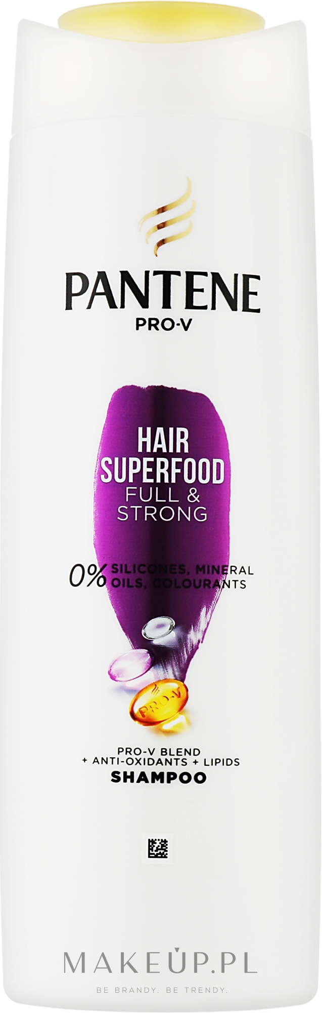 Szampon do włosów cienkich i delikatnych - Pantene Pro-V Hair Superfood Full & Strong Shampoo — Zdjęcie 400 ml