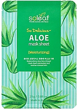 Maska z ekstraktem z aloesu - Soleaf So Delicious Aloe Moisturizing Mask Sheet — Zdjęcie N1