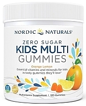 Multiwitaminy dla dzieci bez cukru, pomarańczowy/cytrynowy - Nordic Naturals Kids Multi Zero Sugar Orange Lemon — Zdjęcie N1