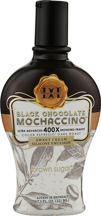 Suflet kremowy z ultra ciemnymi bronzerami z ekstraktem z palonej kawy, ciemnym karmelem i bitą śmietaną - Brown Sugar Black Chocolate Mochaccino 400X — Zdjęcie N1
