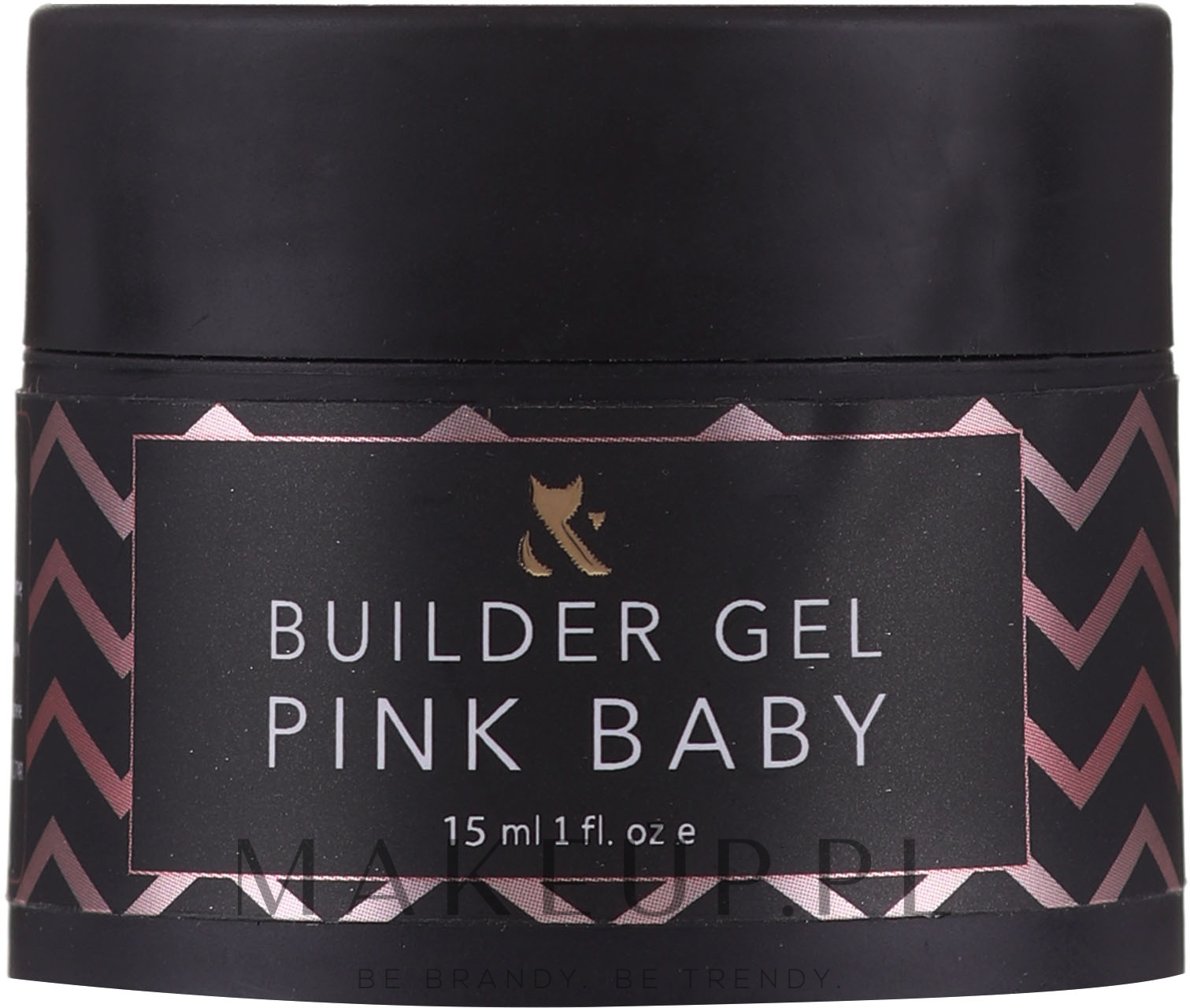 Baza pod manicure hybrydowy - F.O.X Builder Gel Pink Baby — фото 15 ml