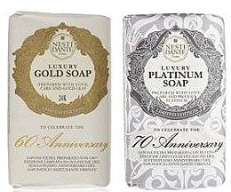 Kup Zestaw - Nesti Dante Gold & Platinum Gift Set (soap/2x250g)