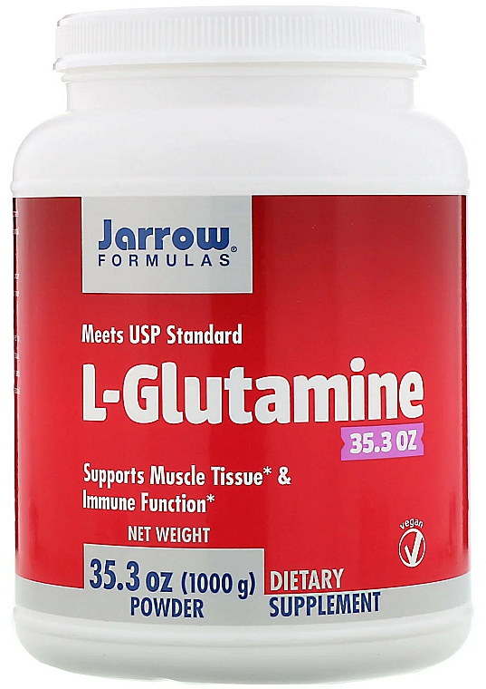 Suplement diety L-Glutamina w proszku - Jarrow Formulas L-Glutamine Powder — Zdjęcie N1
