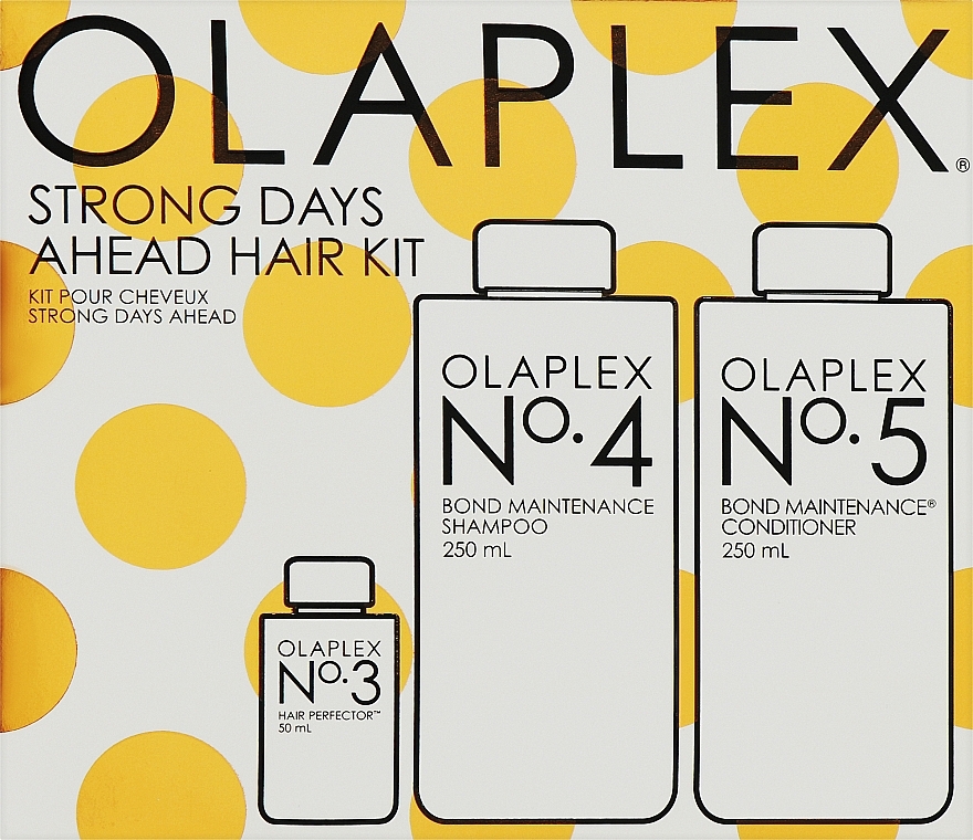 Zestaw - Olaplex Strong Days Ahead Hair Kit (h/elixir/50ml + h/shm/250ml + h/cond/250ml) — Zdjęcie N1