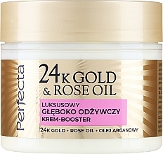 Luksusowy krem głęboko odżywiający - Perfecta 24k Gold & Rose Oil Cream — Zdjęcie N1