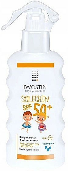 Spray ochronny dla dzieci SPF 50+ - Iwostin Solecrin Spray For Kids SPF 50+ — Zdjęcie N1