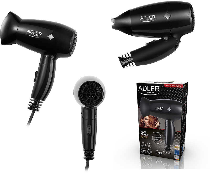 Suszarka do włosów, AD 2251, 1400 W - Adler Hair Dryer — Zdjęcie N5