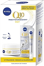 Przeciwzmarszczkowy duet krem na dzień i serum - NIVEA Duopack Q10 (f/ser/15ml + f/cr/50ml) — Zdjęcie N1