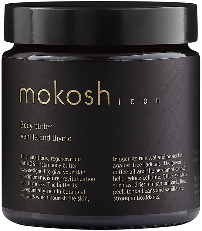 PRZECENA! Masło do ciała Wanilia z tymiankiem - Mokosh Cosmetics Icon * — Zdjęcie N1