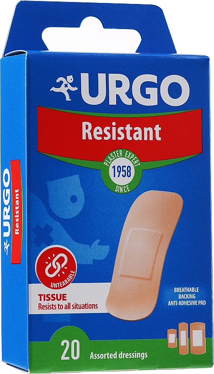 Plaster wodoodporny, 3 rozmiary - Urgo Resistant — Zdjęcie N1