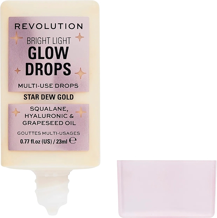 Rozświetlacz w płynie do twarzy - Makeup Revolution Bright Light Glow Drops — Zdjęcie N2