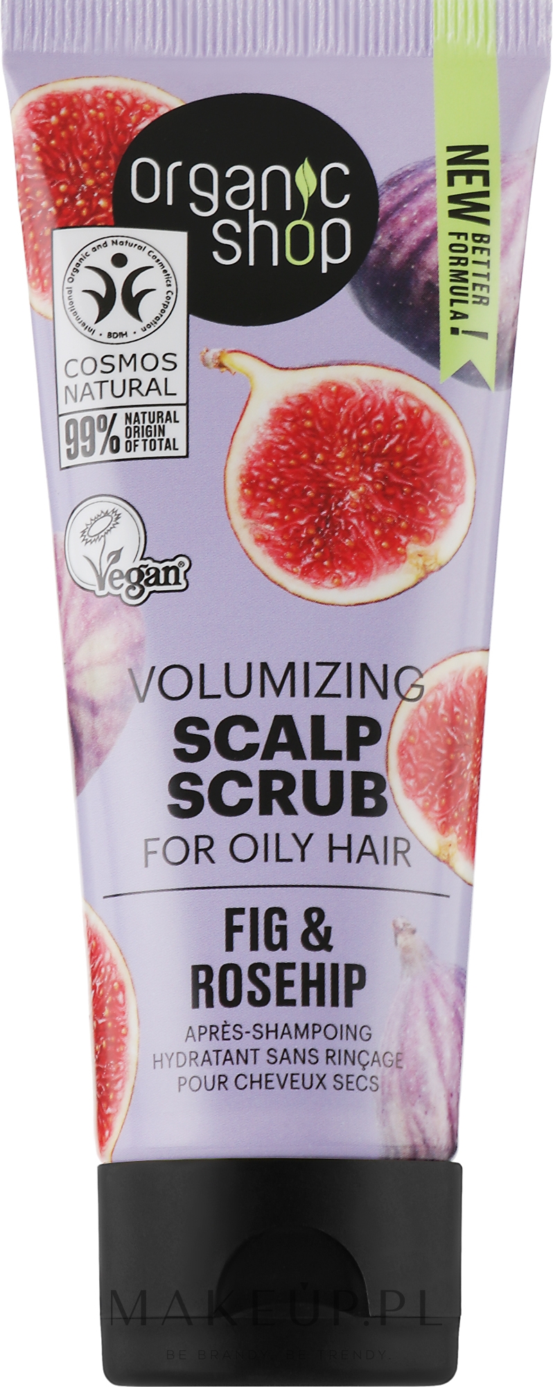 Peeling do skóry głowy Figa i róża - Organic Shop Scalp Scrub — Zdjęcie 75 ml